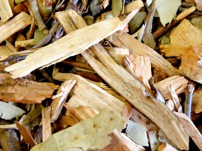 photo of biomass wood chips